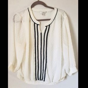 Christopher & Banks White Blouse